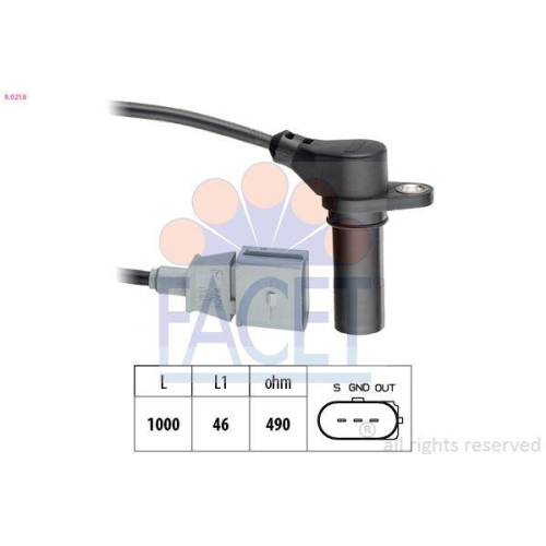 Impulsgeber Kurbelwelle Facet 9.0218 Made In Italy - Oe Equivalent für Audi VW