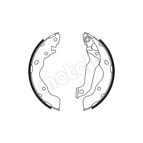 Bremsbackensatz Metelli 53-0176 für Hyundai Hinterachse