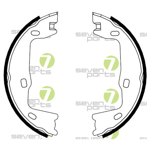 Bremsbackensatz 7 Seven Parts SVG10250 für Hinterachse