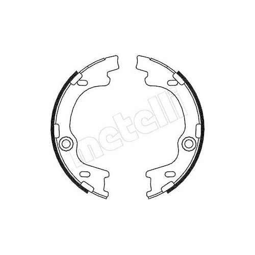 Bremsbackensatz Feststellbremse Metelli 53-0185 f&uuml;r Hyundai Hinterachse