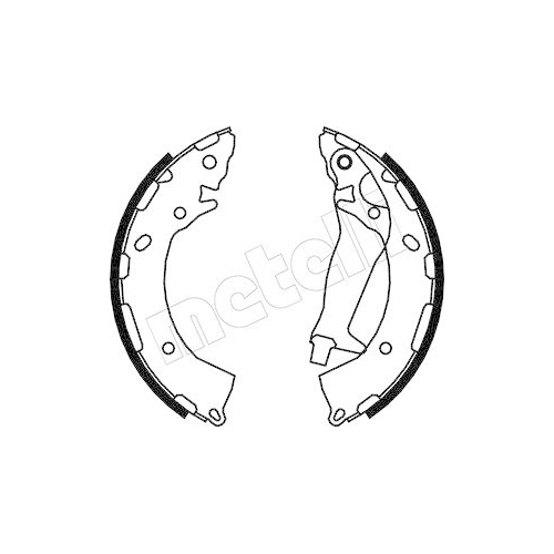 Bremsbackensatz Metelli 53-0189 f&uuml;r Hyundai Hinterachse