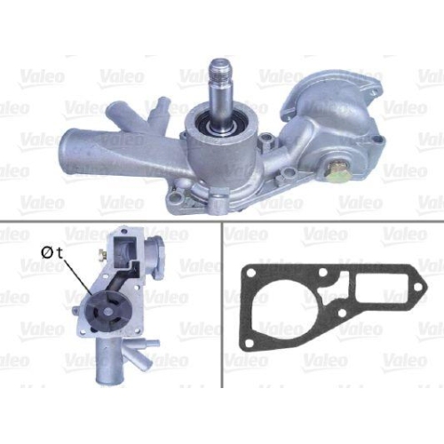 Wasserpumpe Motorkühlung Valeo 506122 für Peugeot