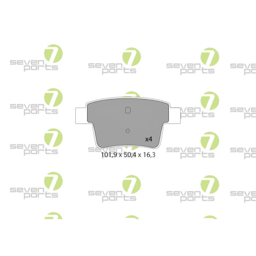 Bremsbelagsatz Scheibenbremse 7 Seven Parts SVP23510 f&uuml;r Ford Jaguar