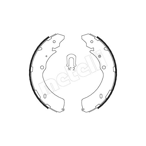 Bremsbackensatz Metelli 53-0193 für Isuzu Great Wall Hinterachse