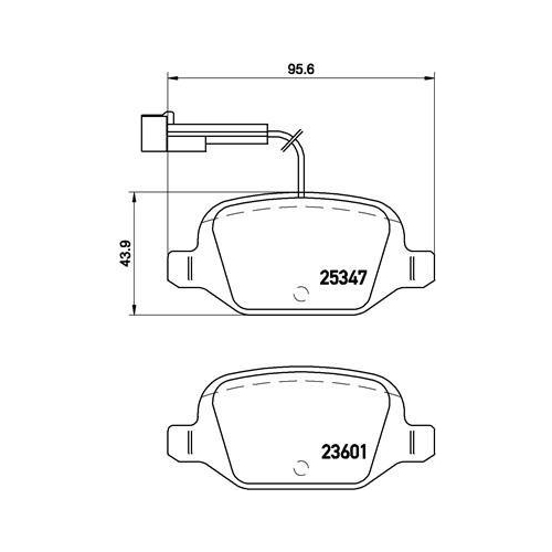 Bremsbelagsatz Scheibenbremse Brembo P23146 Prime Line für Fiat Kia Abarth