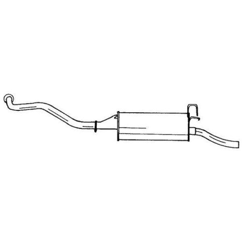 Rear Muffler Sigam 50627 for Renault