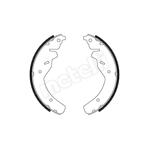 Bremsbackensatz Metelli 53-0215 f&uuml;r Kia Hinterachse
