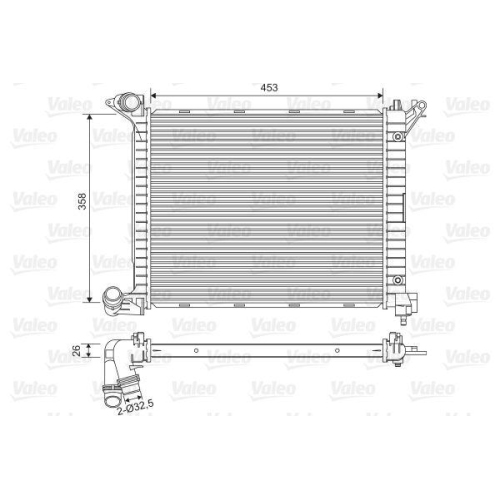K&uuml;hler Motork&uuml;hlung Valeo 734329 f&uuml;r Mini