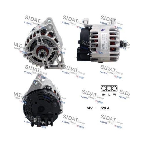 Generator Sidat A12DE0159 f&uuml;r Perkins