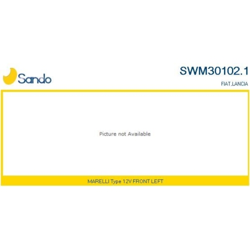 Wischermotor Sando SWM30102.1 für Fiat Vorne