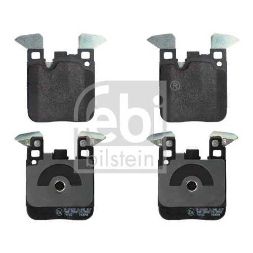 Bremsbelagsatz Scheibenbremse Febi Bilstein 16909 f&uuml;r Bmw Hinterachse