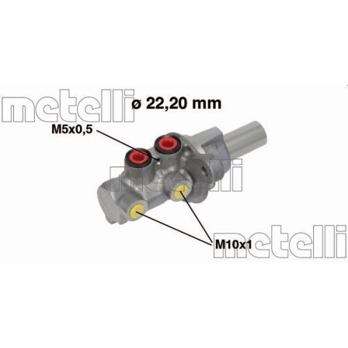 Hauptbremszylinder Metelli 05-0684 f&uuml;r Fiat Suzuki