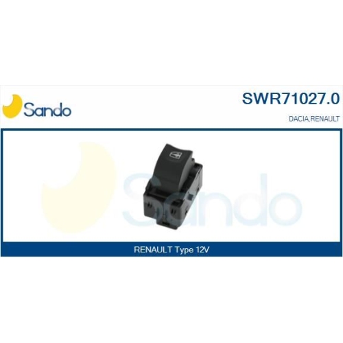 Schalter Fensterheber Sando SWR71027.0 für Renault Beifahrerseitig