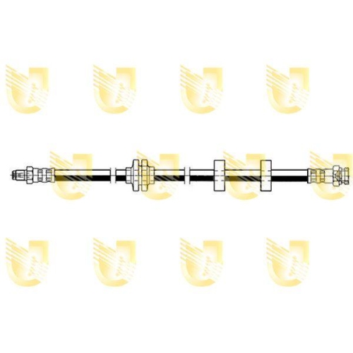 Bremsschlauch Unigom 377758 f&uuml;r Alfa Romeo Fiat Vorne