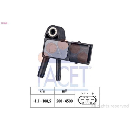 Luftdrucksensor H&ouml;henanpassung Facet 10.3269 Made In Italy - Oe Equivalent f&uuml;r