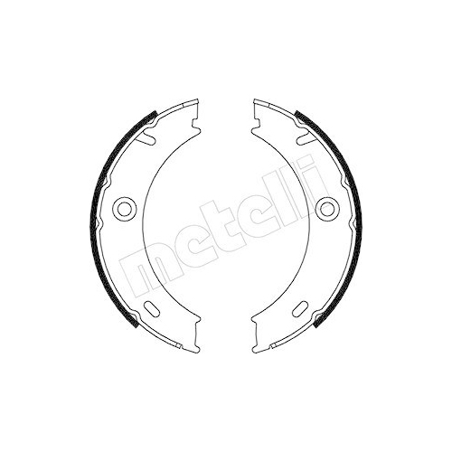 Bremsbackensatz Feststellbremse Metelli 53-0240 f&uuml;r Mercedes Benz Mercedes Benz