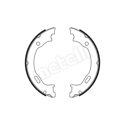 Bremsbackensatz Feststellbremse Metelli 53-0242 für Chrysler Mercedes Benz