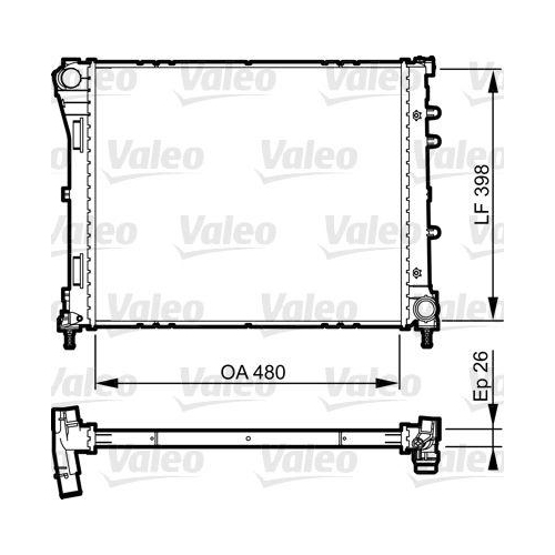 K&uuml;hler Motork&uuml;hlung Valeo 735273 f&uuml;r Fiat Ford