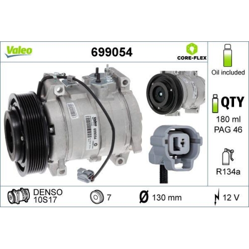 Kompressor Klimaanlage Valeo 699054 Valeo Core-flex f&uuml;r Honda