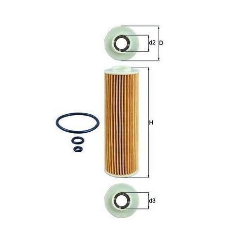 &Ouml;lfilter Mahle OX 183/5D1 f&uuml;r Mercedes Benz Mercedes Benz Mercedes Benz