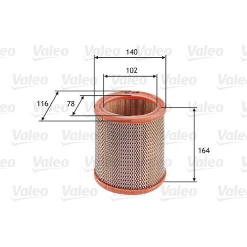 Luftfilter Valeo 585602 f&uuml;r Citro&euml;n Peugeot