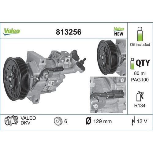 Kompressor Klimaanlage Valeo 813256 Valeo Origins - New O.e. Technologie f&uuml;r