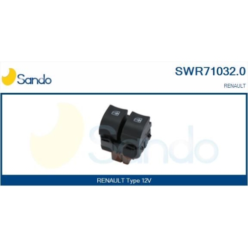 Schalter Fensterheber Sando SWR71032.0 für Renault Fahrerseitig