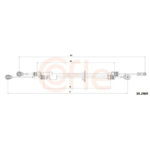Seilzug Schaltgetriebe Cofle 10.2469 f&uuml;r Ford
