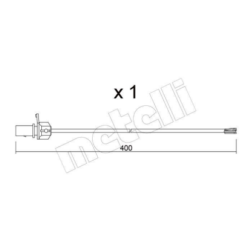 Warnkontakt Bremsbelagverschleiß Metelli SU.347 für Audi VW Vorderachse