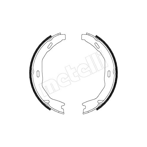 Bremsbackensatz Feststellbremse Metelli 53-0245 für Mercedes Benz Mercedes Benz