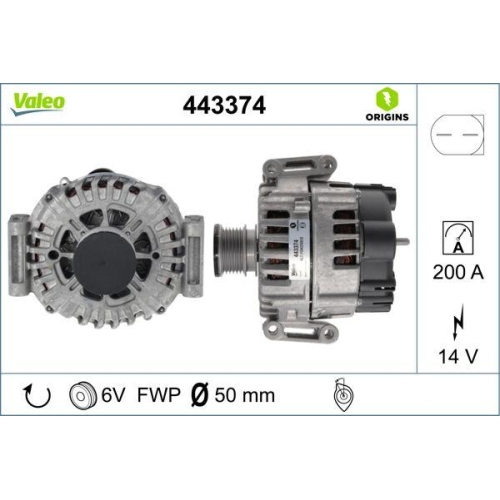 Generator Valeo 443374 Valeo Origins - New O.e. Technologie f&uuml;r Mercedes Benz