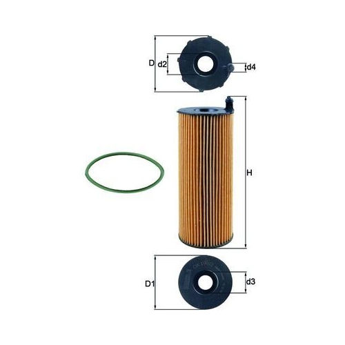 Ölfilter Mahle OX 196/3D für Audi Porsche VW Audi (faw) Cupra