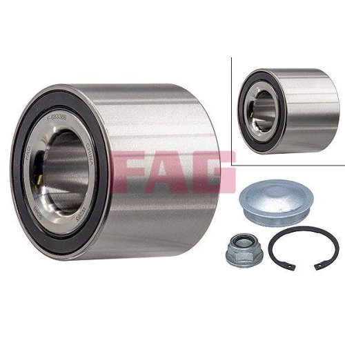 Radlagersatz Schaeffler Fag 713 6310 80 f&uuml;r Lada Renault Dacia Hinterachse