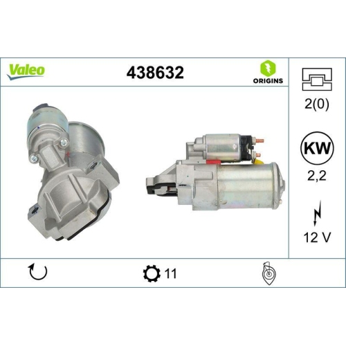 Starter Valeo 438632 Valeo Origins - New O.e. Technologie f&uuml;r Ford