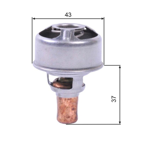Thermostat K&uuml;hlmittel Gates TH01483 f&uuml;r Daf Renault Volvo Standard Automobile