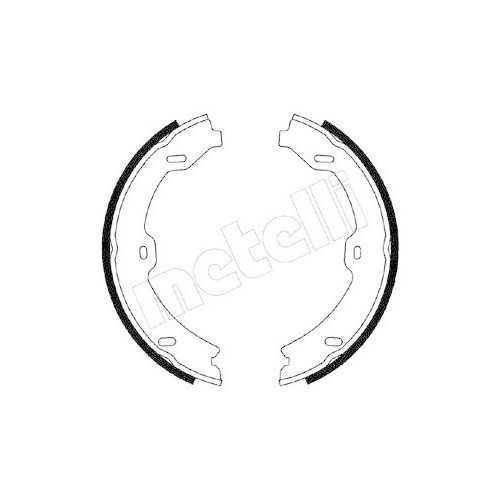 Bremsbackensatz Feststellbremse Metelli 53-0247 f&uuml;r Mercedes Benz Mercedes Benz