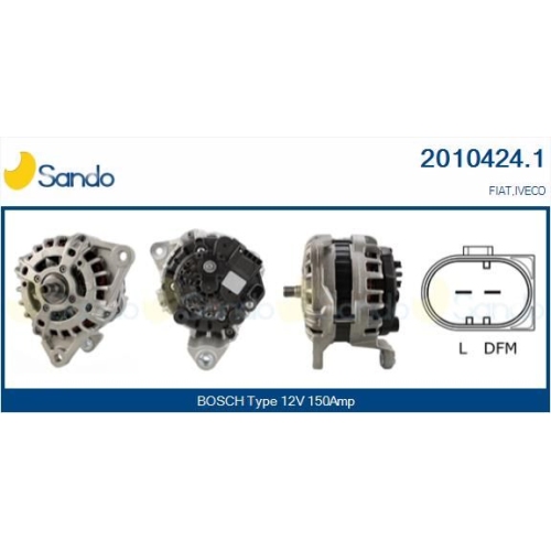 Generator Sando 2010424.1 f&uuml;r Iveco