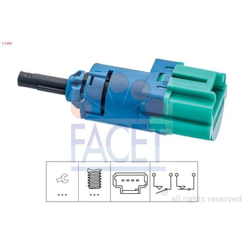 Bremslichtschalter Facet 7.1286 Made In Italy - Oe Equivalent für Citroën Opel