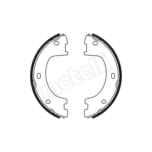 Bremsbackensatz Feststellbremse Metelli 53-0249 f&uuml;r Dodge Mercedes Benz VW