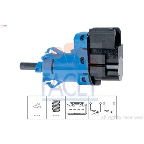 Bremslichtschalter Facet 7.1245 Made In Italy - Oe Equivalent f&uuml;r Fiat Ford VW