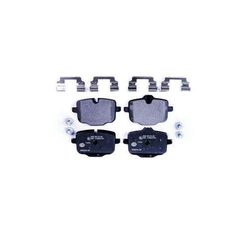 Bremsbelagsatz Scheibenbremse Hella 8DB 355 014-361 f&uuml;r Bmw Hinterachse