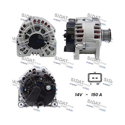 Generator Sidat A12VA0008A2 f&uuml;r Nissan Opel Renault