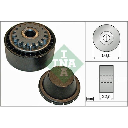 Spannrolle Keilrippenriemen Schaeffler Ina 531 0854 10 für Renault Dacia