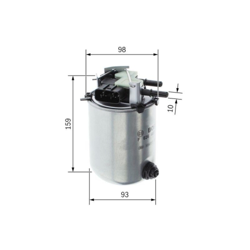 Kraftstofffilter Bosch F026402288 f&uuml;r Nissan Renault