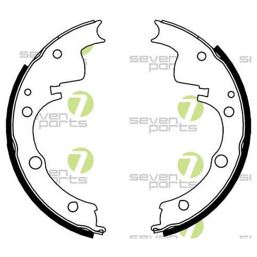 Bremsbackensatz 7 Seven Parts SVG10305 f&uuml;r Hinterachse