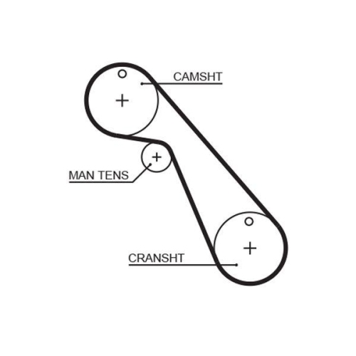 Zahnriemen Gates 5209 Powergrip™ für Fiat Lancia