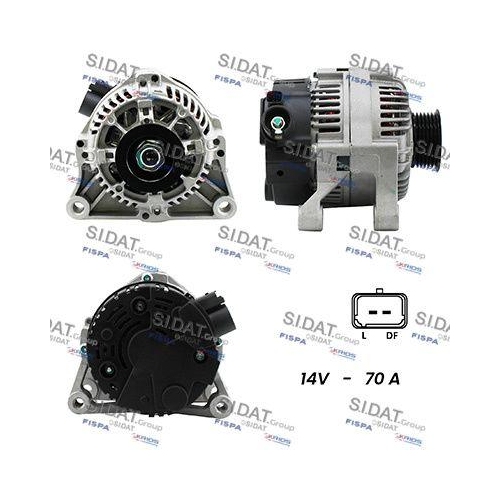 Generator Sidat A12VA0034A2 f&uuml;r Alfa Romeo Citro&euml;n Fiat Lancia Mitsubishi