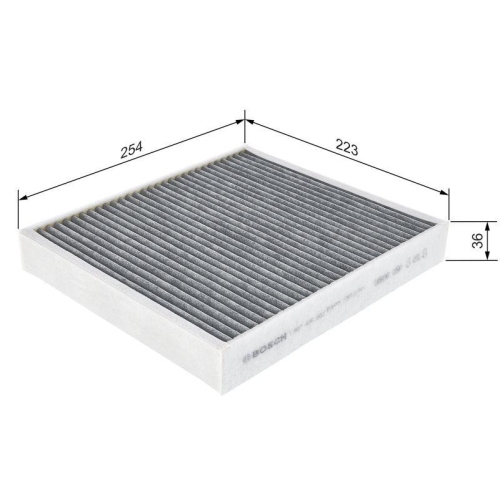 Filter Innenraumluft Bosch 1987435502 für Audi Seat Skoda VW
