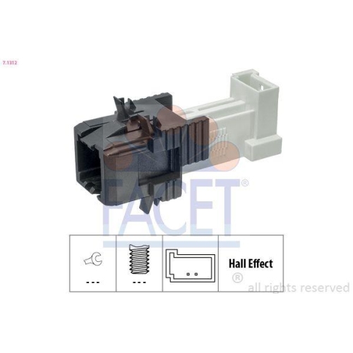 Bremslichtschalter Facet 7.1312 Made In Italy - Oe Equivalent für Bmw Toyota
