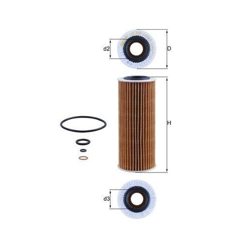 &Ouml;lfilter Mahle OX 368D1 f&uuml;r Alfa Romeo Bmw Fiat
